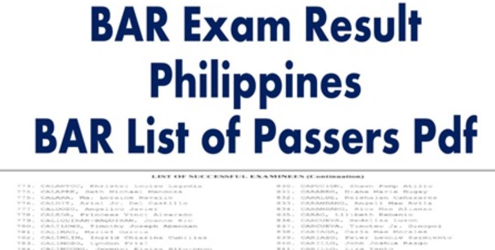 September 2023 BAR Exam Result Philippines BAR List of Passers SC Court